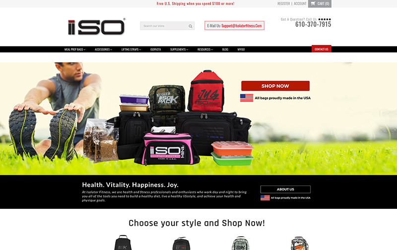 Isolator Fitness Website