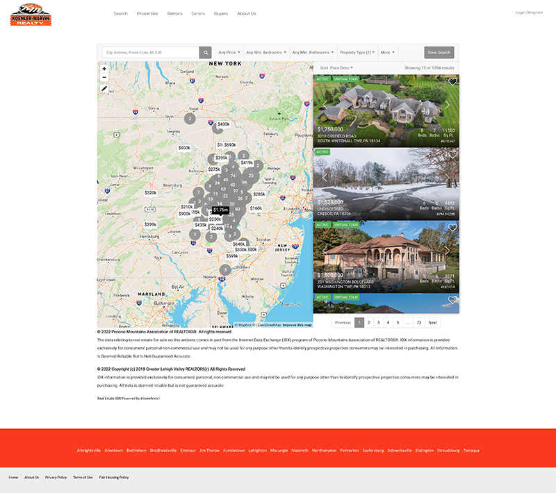 Koehler Marvin Search Page