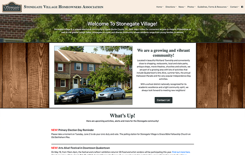 Stonegate Village Website