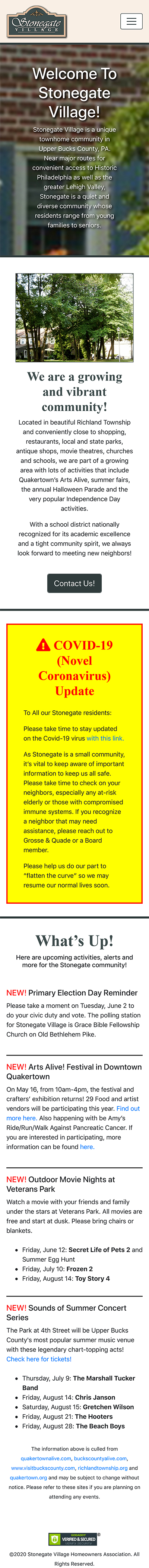 Stonegate Mobile Home Page