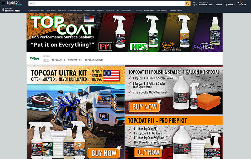 TopCoat Amazon Store