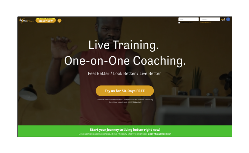 WebFitness Realignment