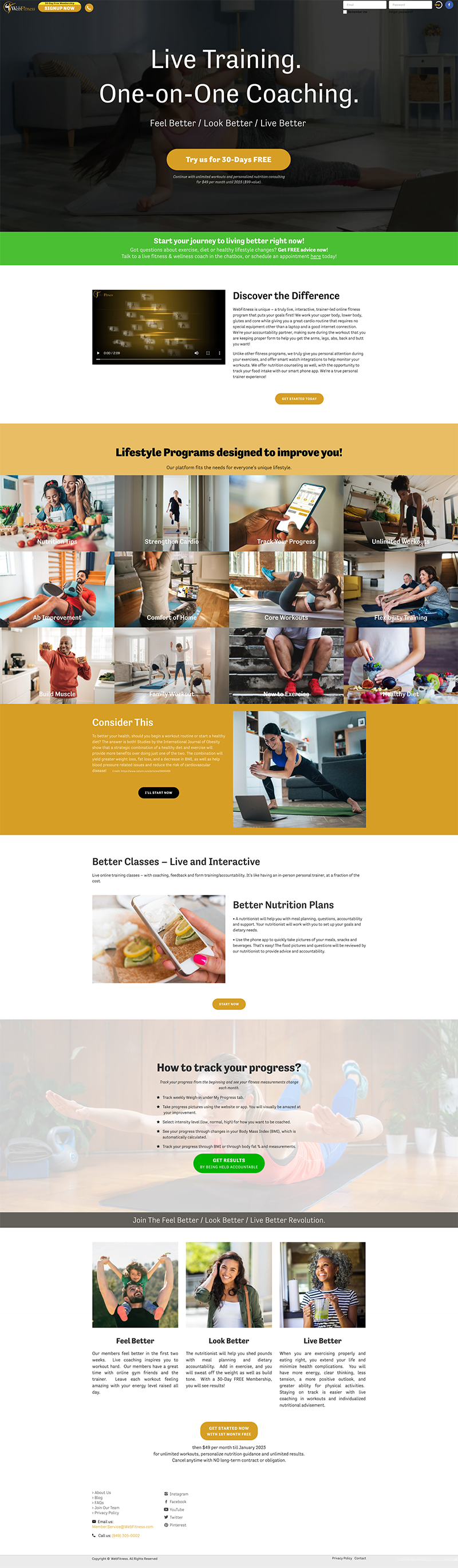 WebFitness Home