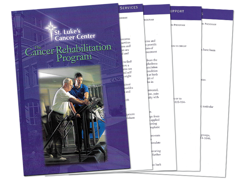 St. Lukes Cancer Rehab Pocket Folder Brochure