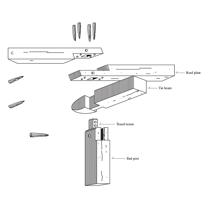 PA German Barn Exploded 1
