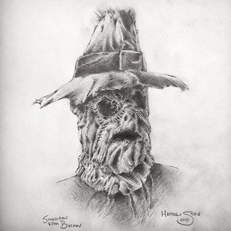 Scarecrow graphite pencil drawing